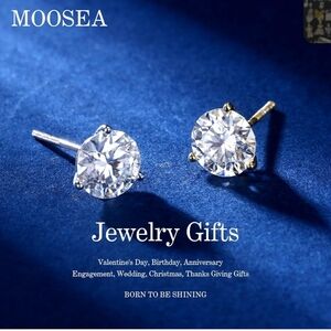 Moonsea Sparkling Crystal Stud Earrings